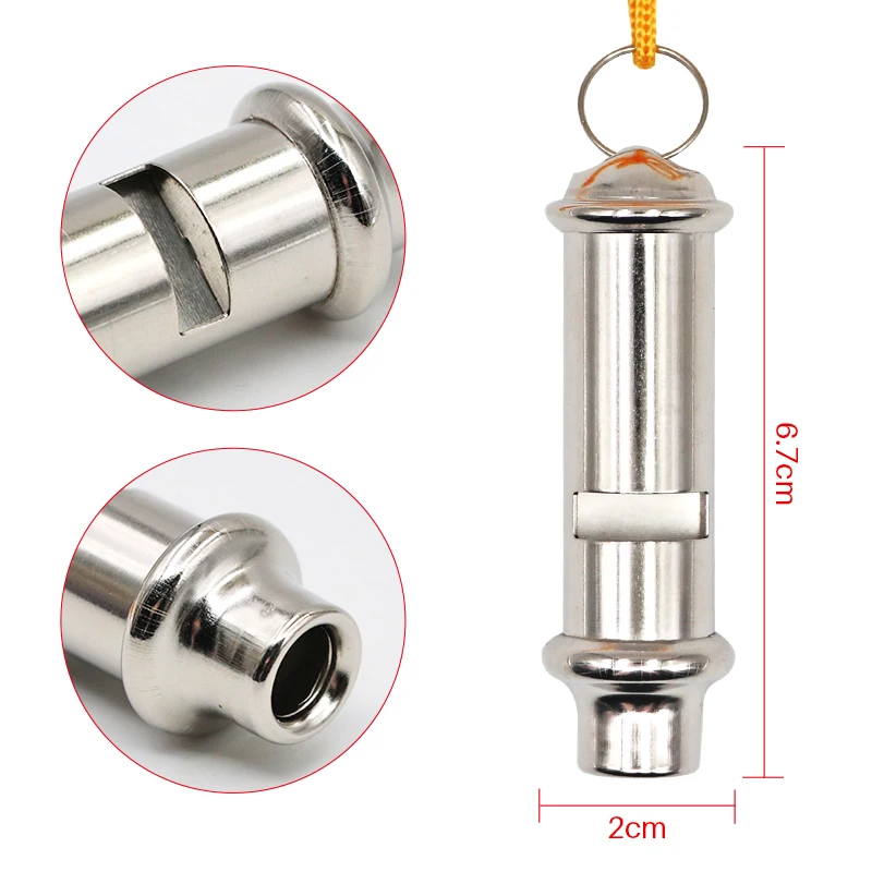 Fischietto Per Addestramento Piccioni - Argento Con Cordino, Portatile E Anticorrosione - Foto 5