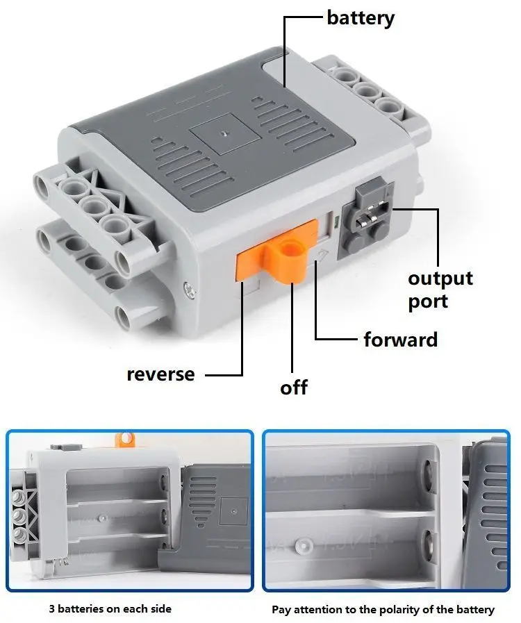Technische Elektronische Bausteine MOC Umbau-Zubehör Mikromotor RC Power Functions Teile Kreative DIY Auto-Bausteine Spielzeug – Detail 11