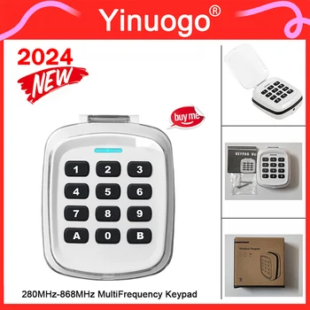 Wireless Keypad Garage Door Remote Control 4 in 1 280-868MHz MultiFrequency Gate Remote Control Garage Door Opener Transmitter 1