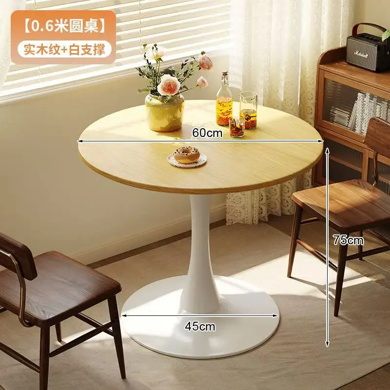 кофейный столик Nordic Coffee Shop Dining Negotiation Hotel White Minil Round Home Apartment Balcony Coffee Table