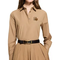 New Women Skirts Sets Long Sleeved Shirts Embroidery Design A Line Pleated Skirt Temperament Casual Office Ladies Skirts Suits - Image 2