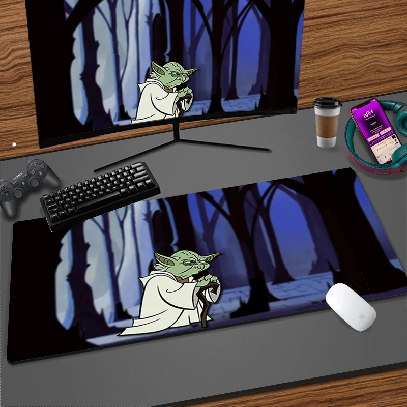 

Xxl Mouse Pad Gaming Gaming Mouse Pad Star Wars Battlefront Yoda Soft Computer Desk Accessories Cool Waterproof Thicker Mousepad