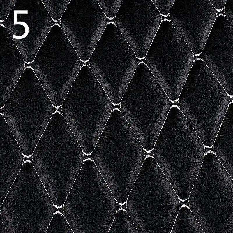 Luxurious Quilted Faux Leather Fabric for Interior Décor and Upholstery