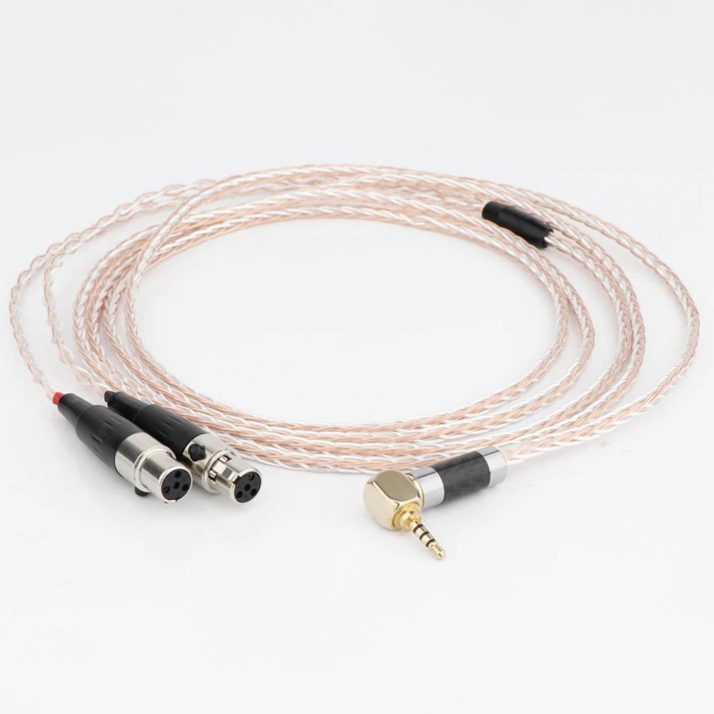 Nuovo Cavo Hifi Bilanciato Da 2.5Mm Occ Placcato Argento Compatibile Audeze Lcd-2 Lcd-3 Lcd-4 Lcd-X Cuffie Per Astell & Kern Ak240 Ak3