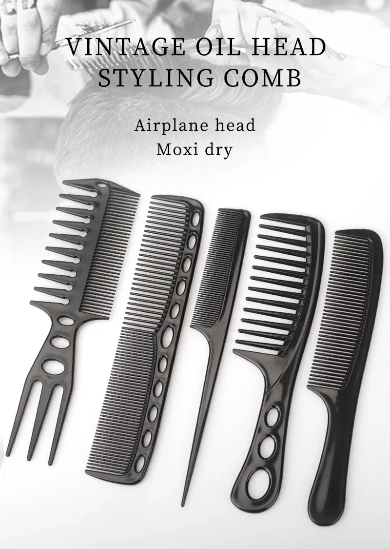 Hair Cutting Comb Set – Professional Barber Salon Hair Styling Accessories Kit