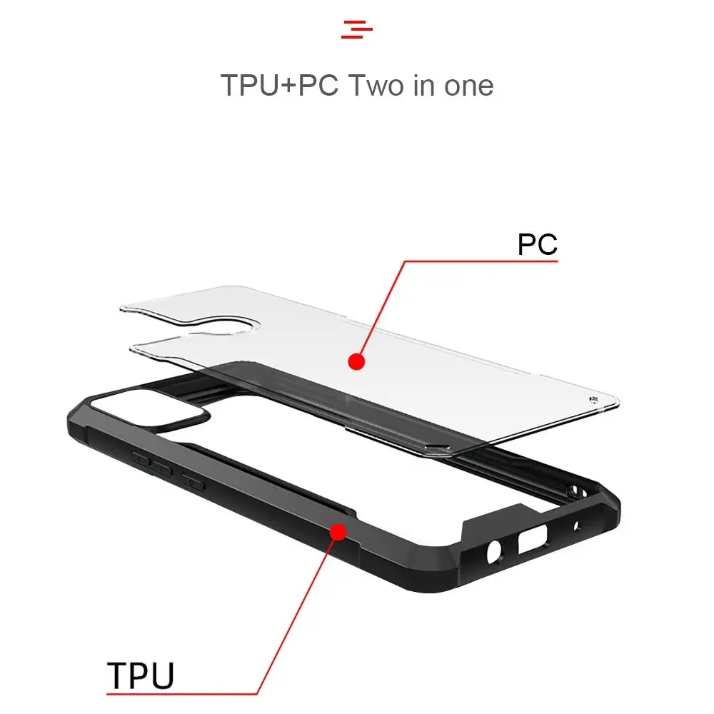 Enhanced Shockproof Transparent Acrylic Case for Honor X9d 5G - Durable PC+TPU Back Shell