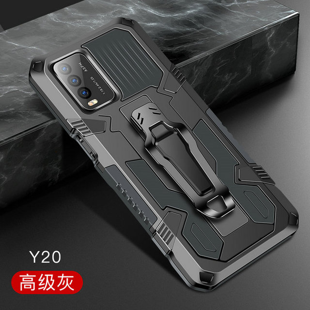 Y20 S Y53s Shockproof Case Belt Clip Back Panel for Vivo Y20S Case Bumper Funda Vivo Y21S Case Y 20 21 31 20s Y31 Y33s Y76