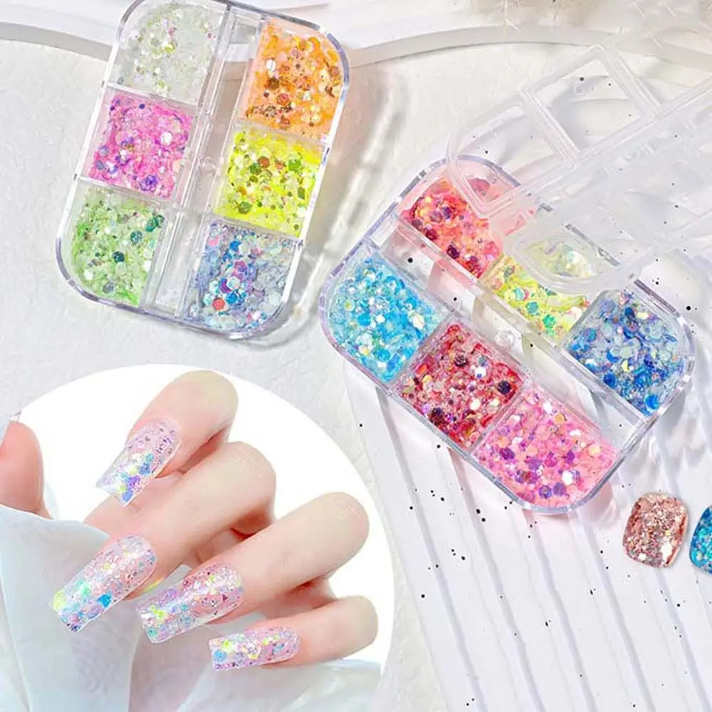 

Color Nail Charms Manicure Accessories Nail Art Patchs Nail Decorations Nail Glitter Flakes Nail Jewelry Luminous Nail Sequins