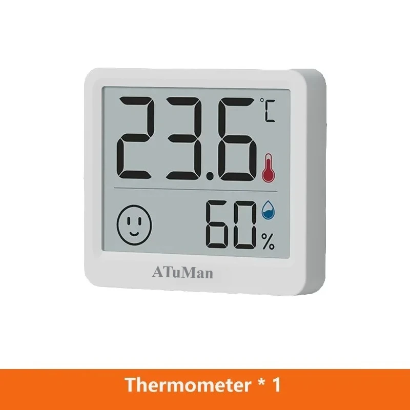 New DUKA Atuman 2.5 Inch LCD Electronic Digital Temperature Humidity Meter Indoor Thermometer Hygrometer Weather Sensor Clock