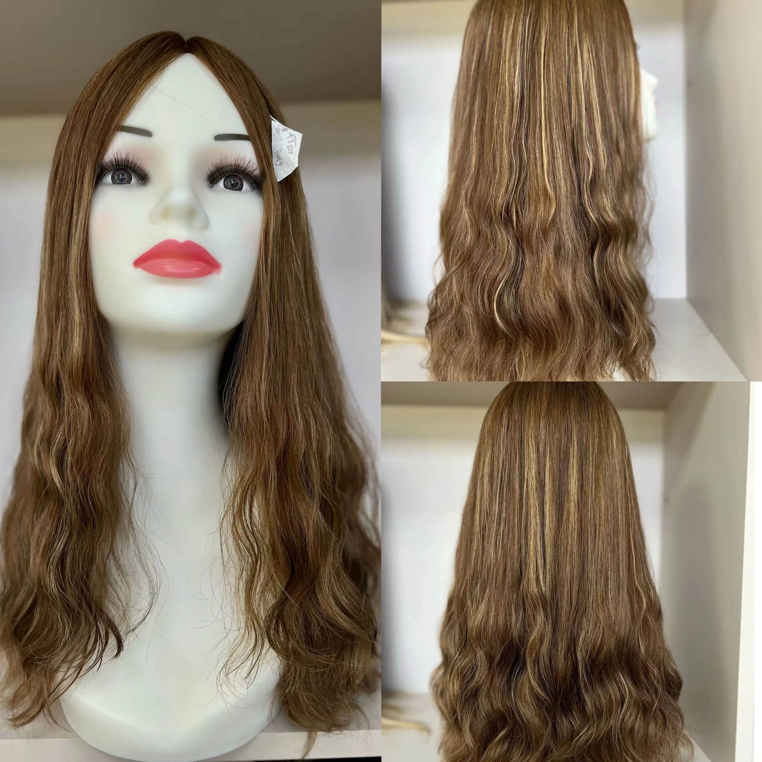 

TsingTaowigs Kosher Wigs European Human Hair Brown Color Silk Top 20inch For Women Free Shipping