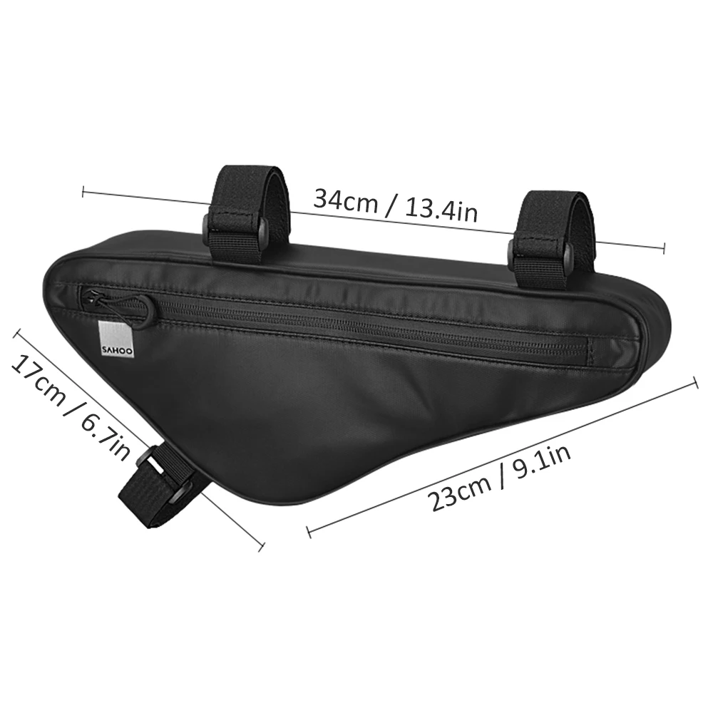SAHOO Bike Frame Bag Waterproof Bicycle Triangle Bag Front Frame Under Tube Bag Large Capacity Storage Bag Cycling Accessories