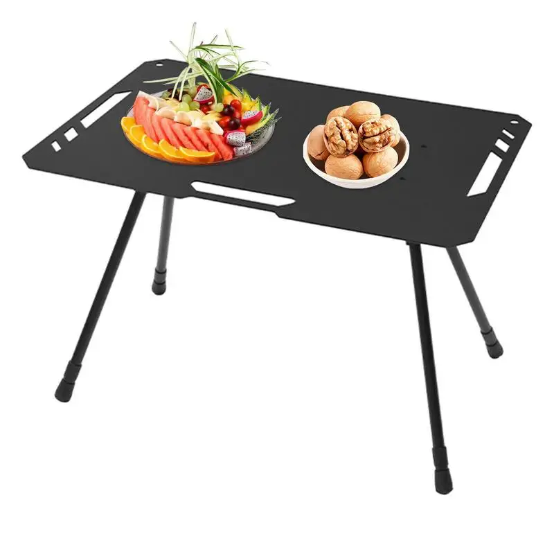 

Portable Picnic Table Foldable Outdoor Aluminum Alloy Camp Table Height Adjustable Camping Table For Traveling Beach BBQ Party