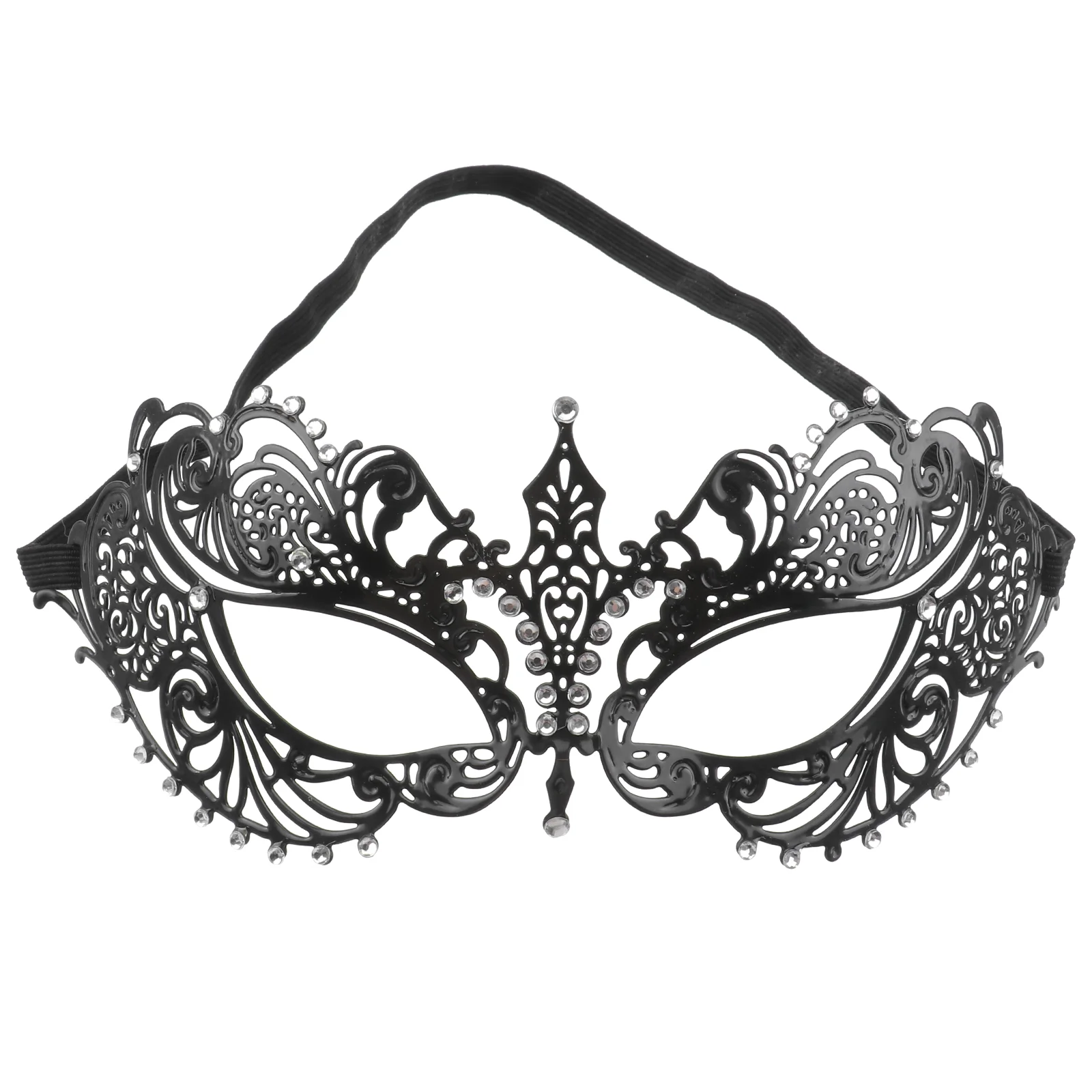 

Mouth Mask Halloween Metal Masquerade Makeup Crystal Rhinestones Halloweenmasks