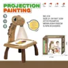 Children's Projection Painting Game Table Sanrio Unicorn Dinosaur Multifunctional Graffiti Drawing Board Game Table Puzzle Toy 3
