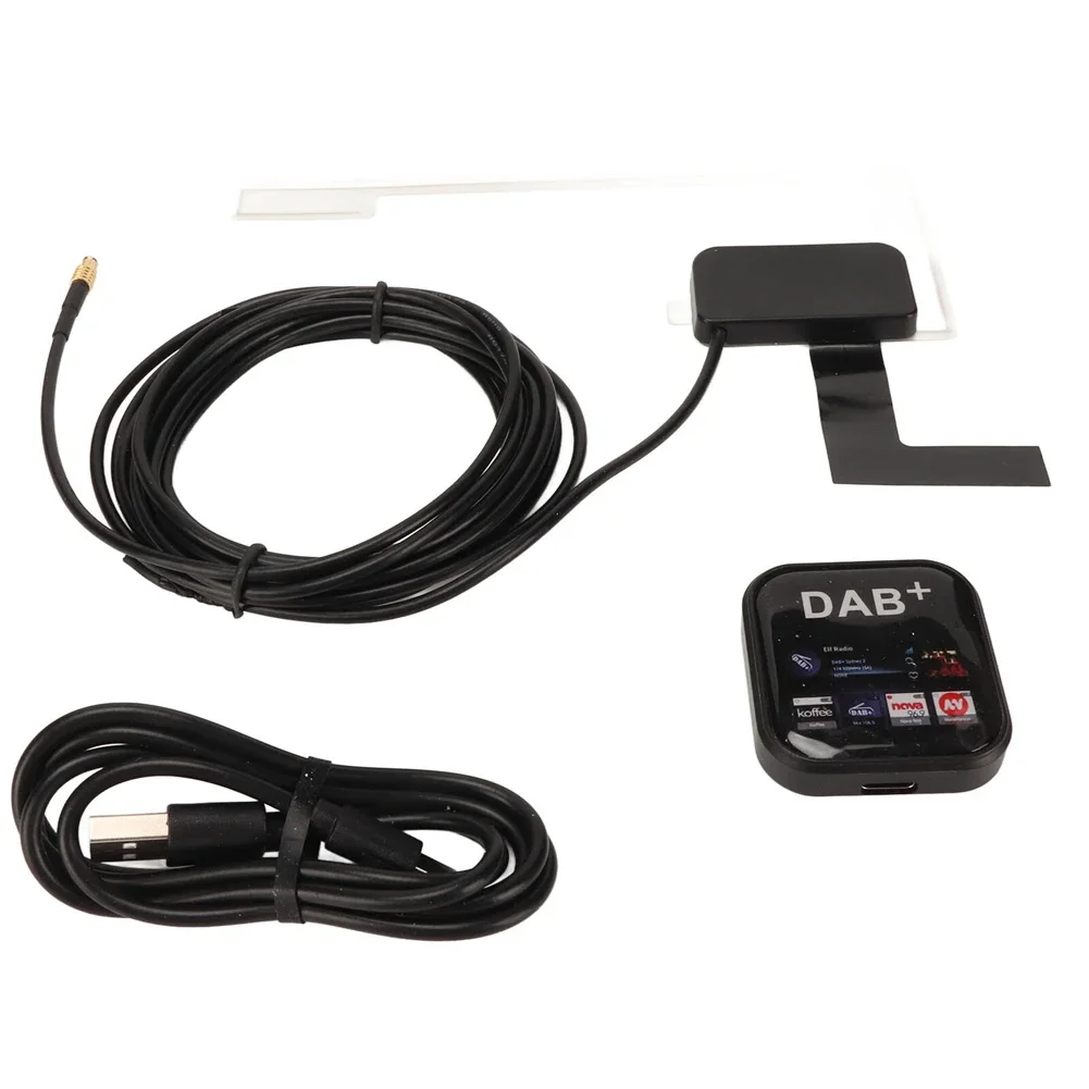 DAB+ Digital Radio Receiver In Car Antenna Digital DAB+ Adapter Tuner Type C Powered DAB USB Adapter for Android Car Radio Units