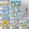 Shower Amine Chiikawas Curtain Waterproof Polyester Fabric Paint Colorful Bath Curtains Home Bathroom Decor Curtain With Hook 1