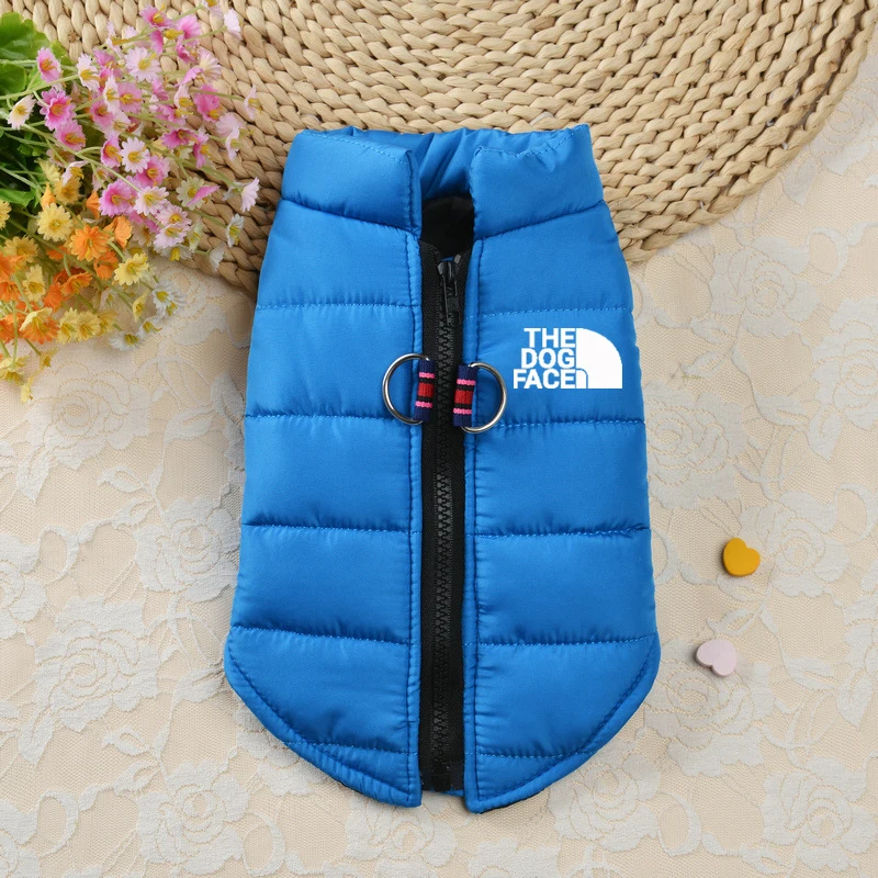 Waterproof Winter Warm Pet Jacket with Zipper Design