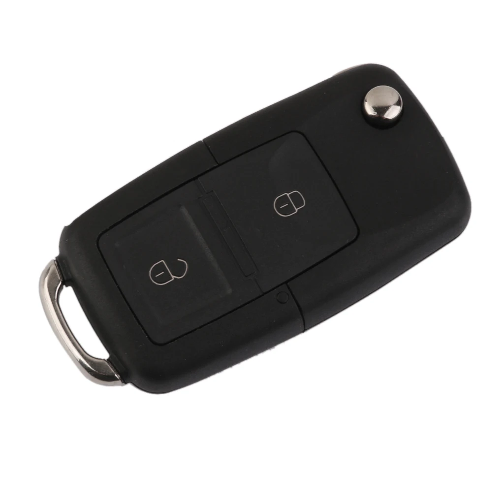 

1pc 2-BUTTON FLIP KEY REMOTE FOB SHELL CASE REPLACE for VW GOLF PASSAT BORA