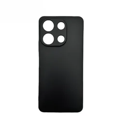 Durable Soft TPU Silicone Shockproof Phone Case with Matte Back Cover - Protective Shell for Umidigi G9C (Black)