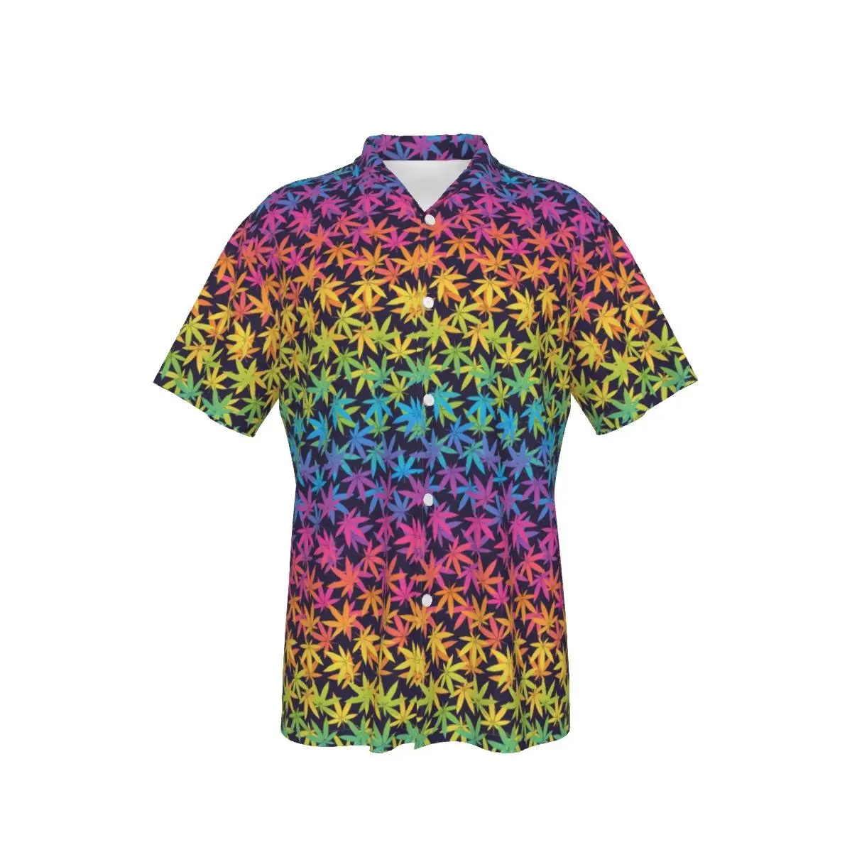 Men's Hawaiian Shirt Sky Print Clouds Beach Short Sleeve Summer Casual Button Up 3D Blue