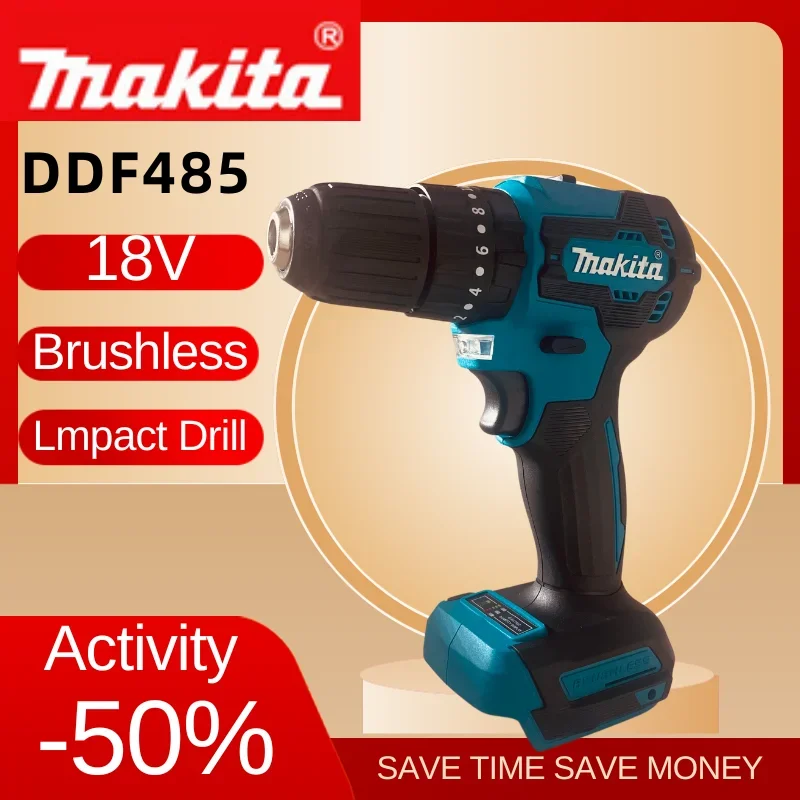 

Makita DDF485 18V Electric Drill Tools Cordless Screwdriver Drills Wireless Drill Fe g Power Tool Driller Handmade DIY