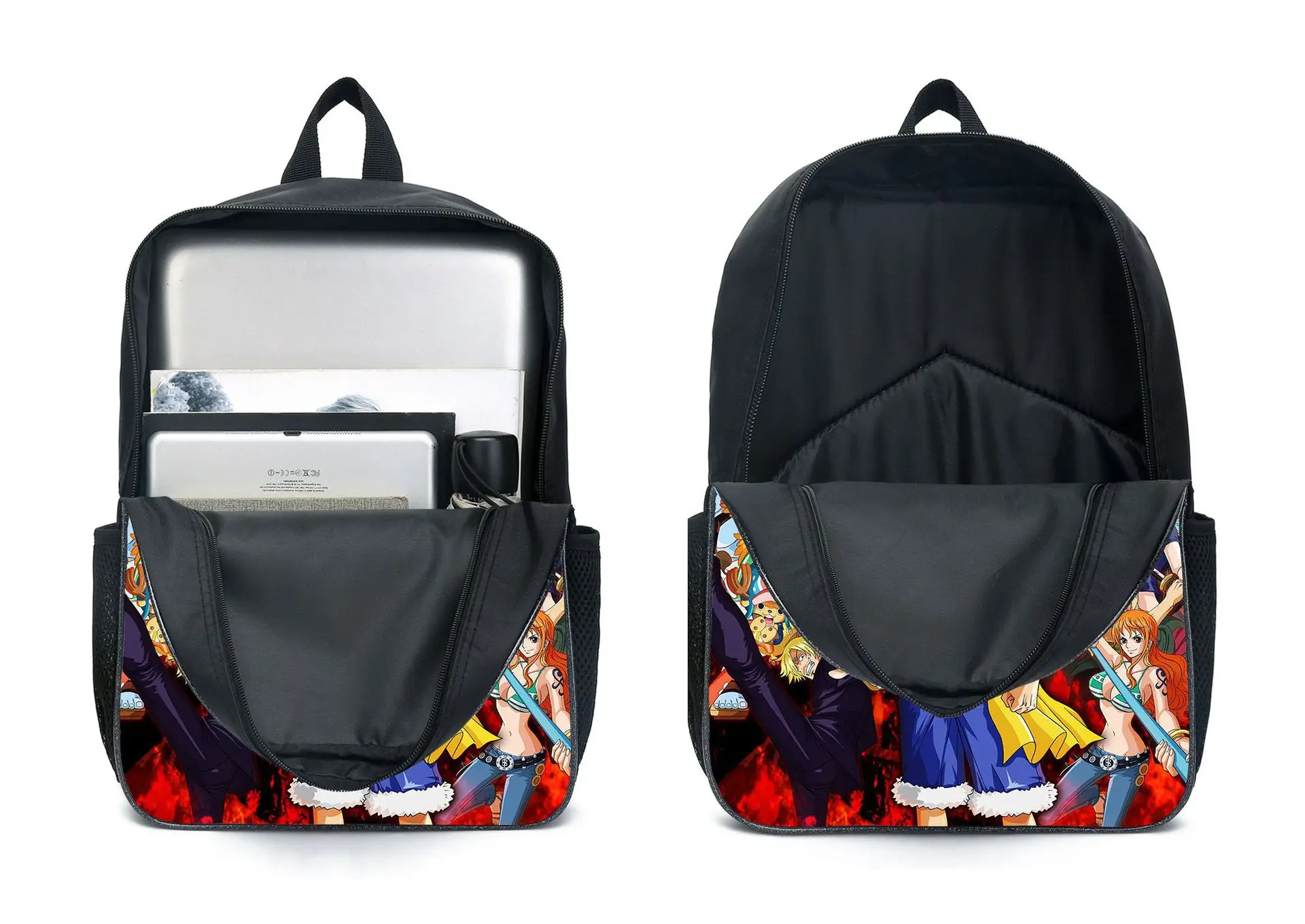MAKIVI Luffy Anime Backpack Set With Lunch Box And Pencil Case - Perfect  For Fans Of The Iconic Anime Series 01