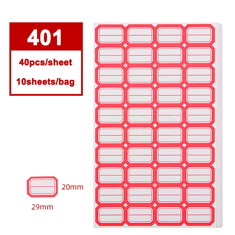 Various Models of Office Self-adhesive Label Paper Oral Paper Self-adhesive Label Stickers Handwritten Price Paper Name Stickers