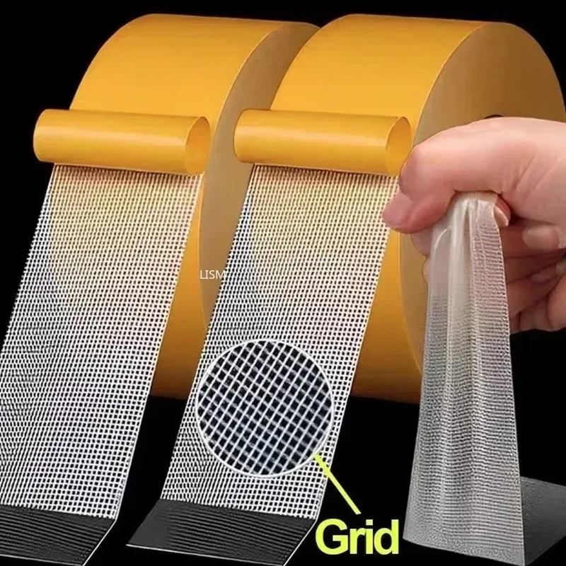 Heavy Duty Waterproof Translucent Double-Sided Mesh Tape