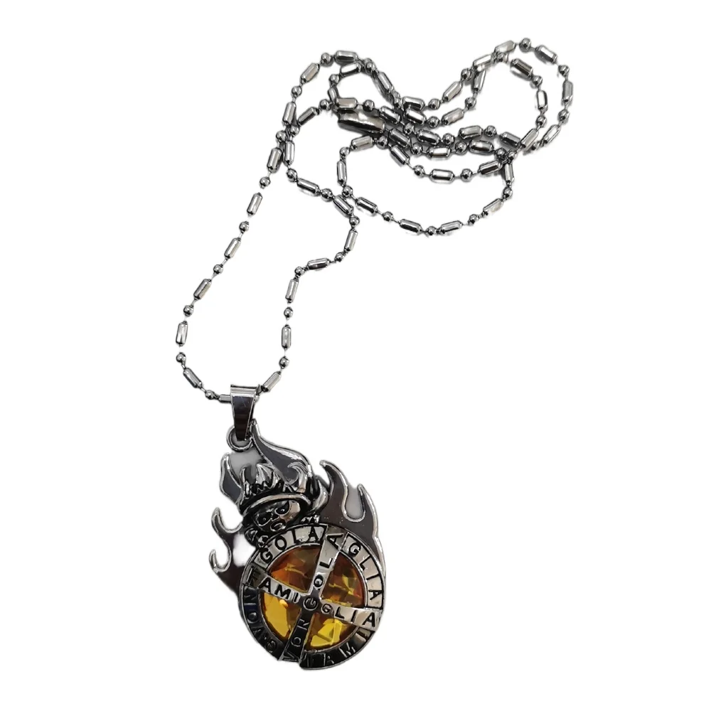 Anime HITMAN REBORN Sawada Tsunayoshi Metal Necklace