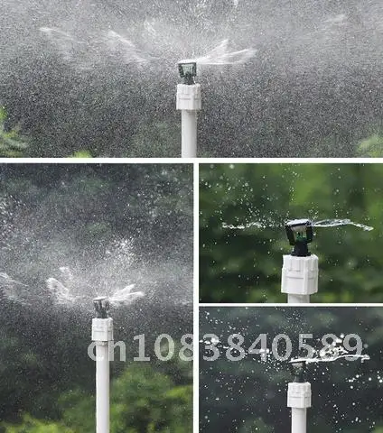 

MaleThread Rotating Sprinklers Mini Wobbler Irrigation Water Spray Sprinkler Farm Lawn 360° Rotary Watering Nozzles 1/2