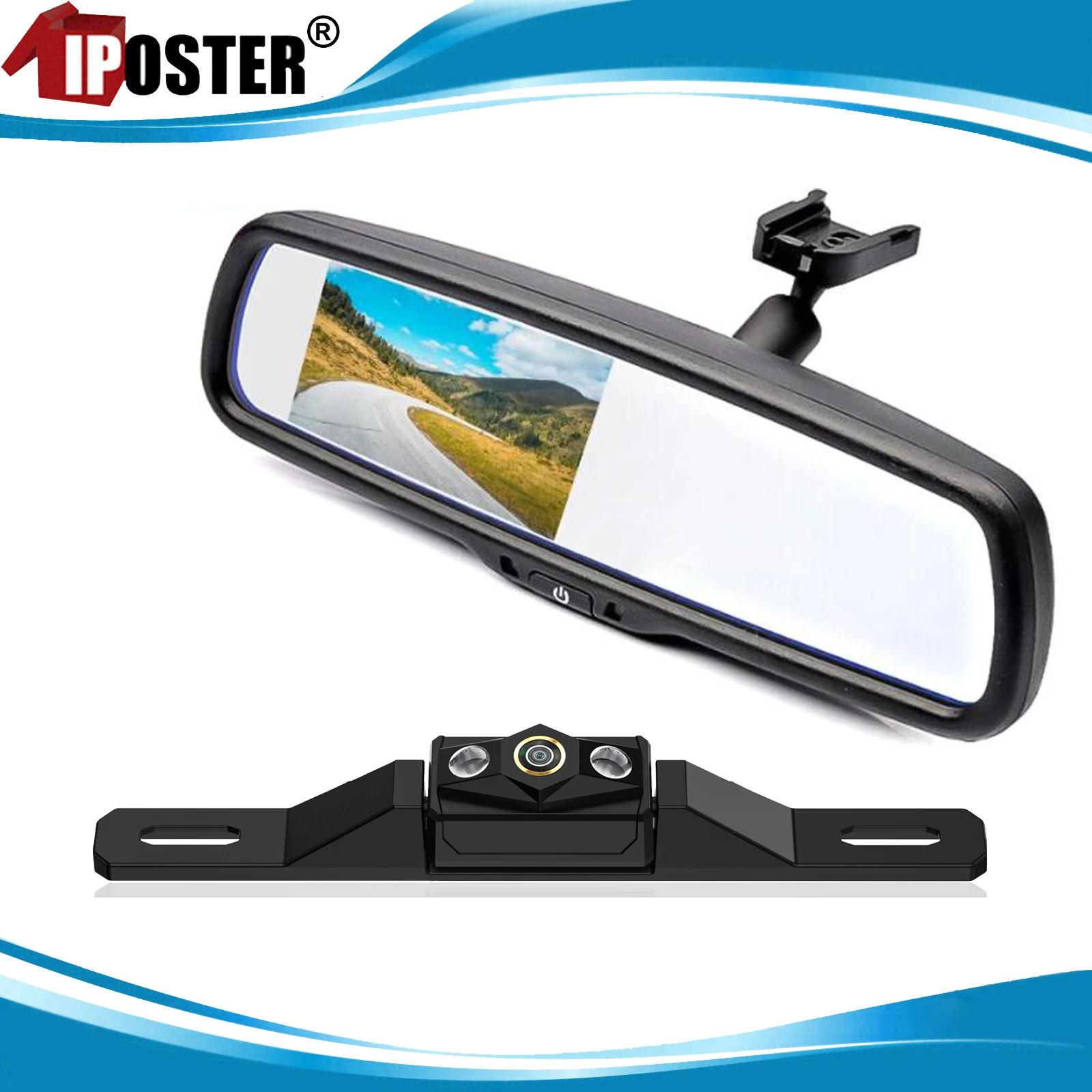 iposter-monitor-per-specchietto-retrovisore-per-auto-lcd-da-43-pollici-con-staffa-no1-telecamera-di-retromarcia-per-obiettivo-fisheye-ahd-per-toyota-jeep-ford