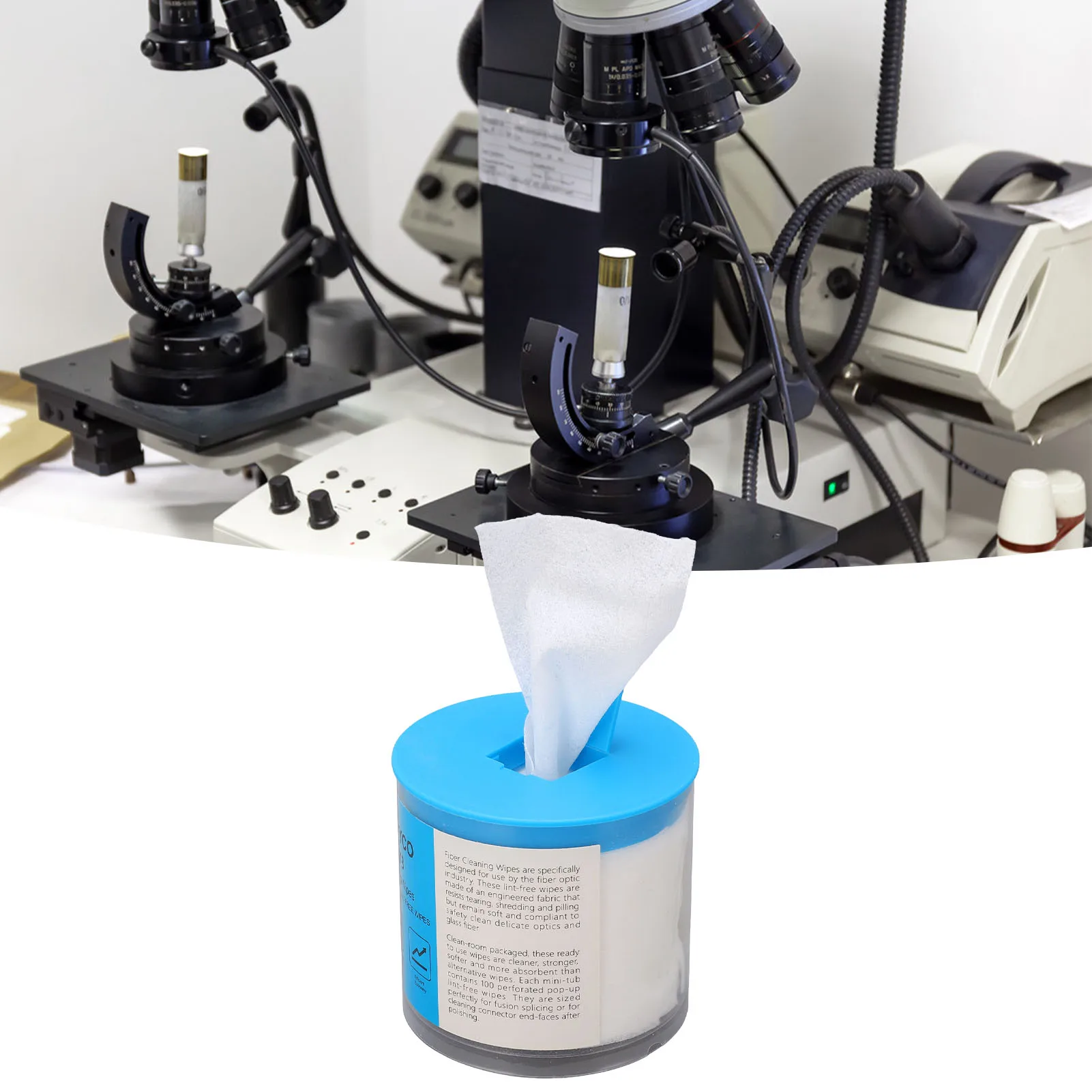 Optical Fiber End Cleaning Paper Per Box Optical Fiber Wipes Cable End Connector Cleaning Dust Paper