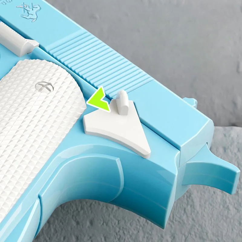 Luminous 1911 Continuous Shell Throwing Model Simulation Kids Toy Guns Empty Magazine Hangs Up Decompression Boys Plastic Pistol 5