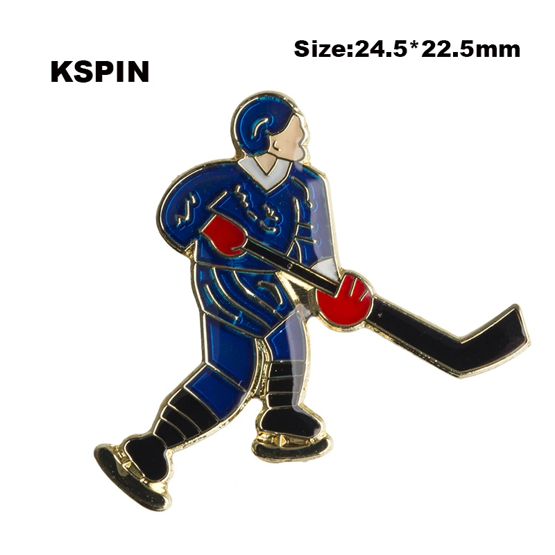 

Hockey Lapel Pins Brooch Jewelry Rozet in Badges Kawaii Pins Set Metal Badge Hockey XY0043