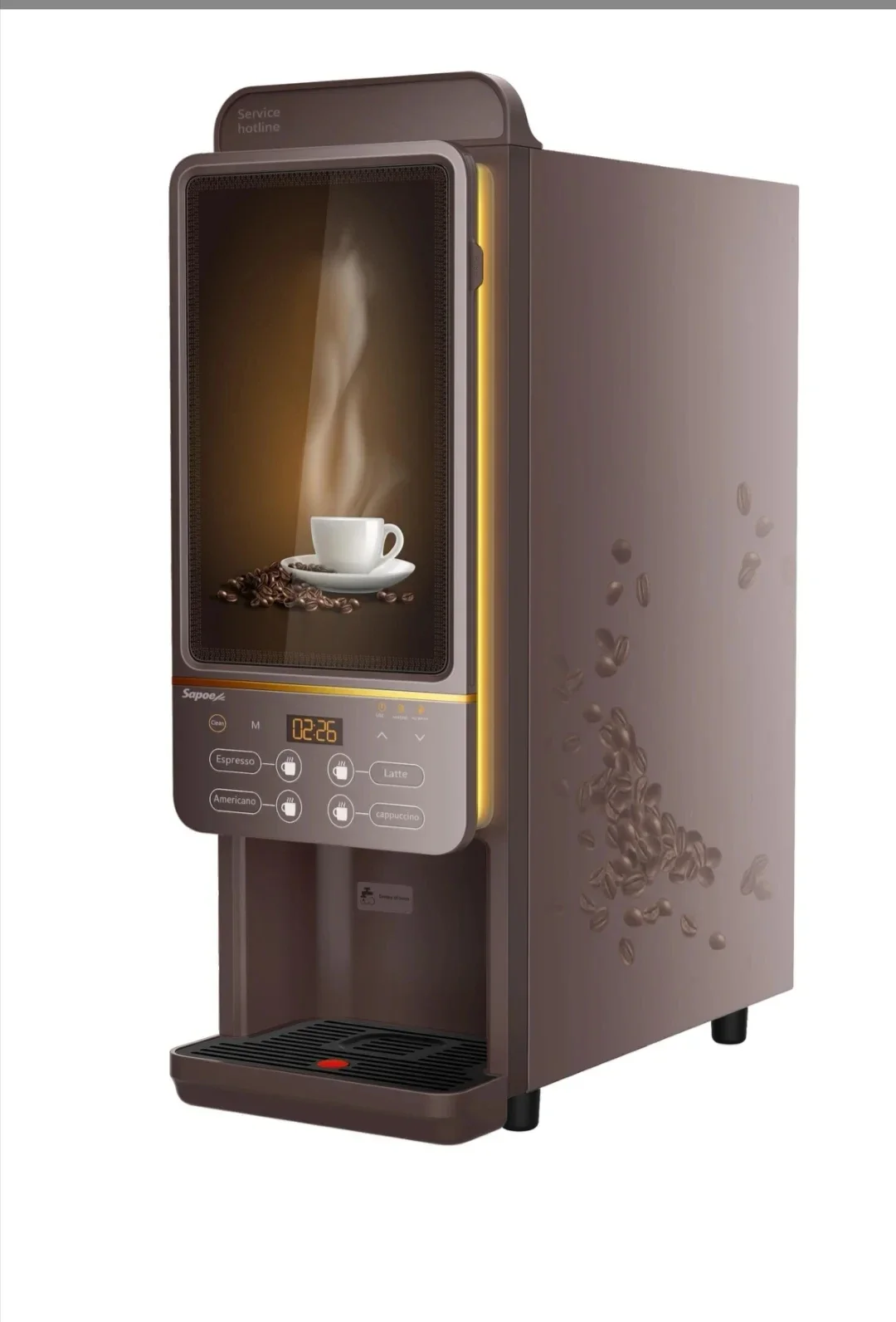 Automatic Hotel Coffee Vending Machine for Commercial Using with Competitive Price Customized Plug 2