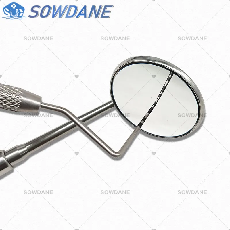 Dental Front Surface Mouth Mirror Reflector 85% or 99.2% Ultra Definition with Rohdium or Special Material Coated Autoclavable 4
