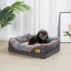 S86f4fd60599f4d998bff5c4c7c2d58bax.jpg L XL 2XL 3XL Dog Bed Super Soft Orthopedic Foam Pet Bed Sleeping Mat with Cotton-padded Bolster and Removable Cover