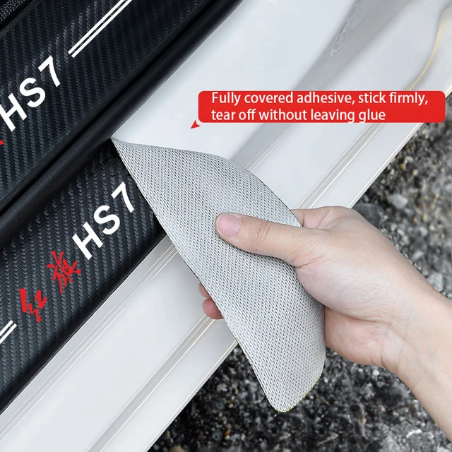 Auto Türschwelle Schutz Aufkleber 4 stücke Leder Carbon für Honda Civic 10.  8. Typ R Faser Dekor Aufkleber Schwelle Zubehör - AliExpress