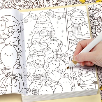 Libro di disegni a linee per alleviare lo stress, carta per esercitazioni di disegno a linee per un controllo immersivo della penna, disegni a linee progettati con cura, diversi modelli di linee, materiali artistici professionali, adatti per adulti per al