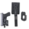 TACGEAR OWB Holster Left Right hand Belt Clip Carrier holder Can Hold Flashlight Red dot Sight for Pistol have a integral rail 1