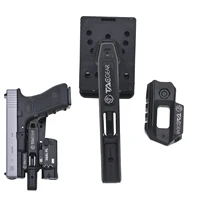 TACGEAR OWB Holster Left Right hand Belt Clip Carrier holder Can Hold Flashlight Red dot Sight for Pistol have a integral rail 1