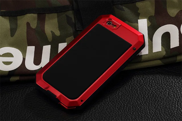 Doom Armor Shockproof Waterproof Metal Phone Case with Glass and Aluminum Protection