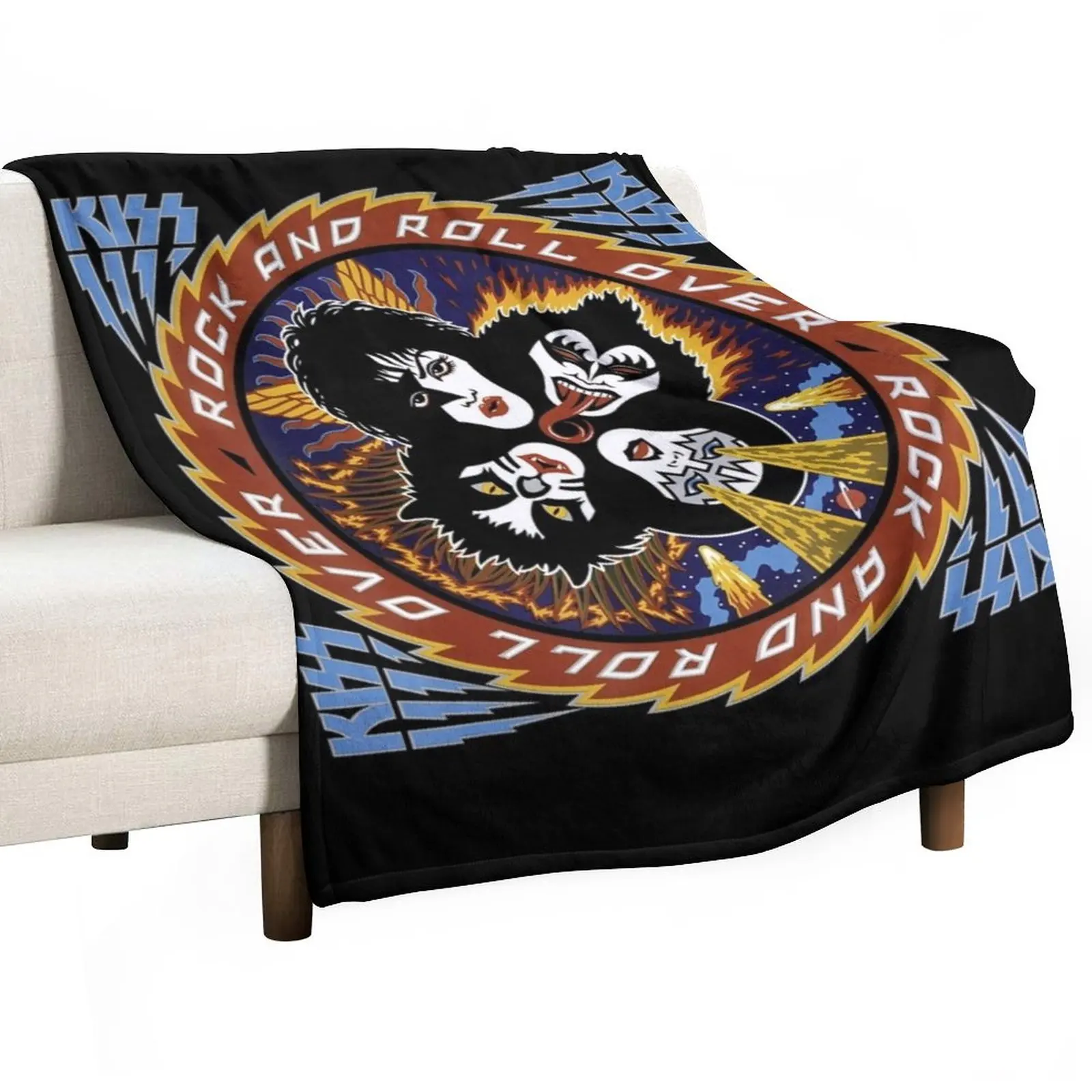 

Rock and Roll Over 40 Throw Blanket Hair valentine gift ideas Blankets