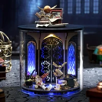 Wooden Mini DIY Doll house Kit For  Making And Assembling Room Models Toys Home And Bedroom Decorations With Furniture Dollhouse 3