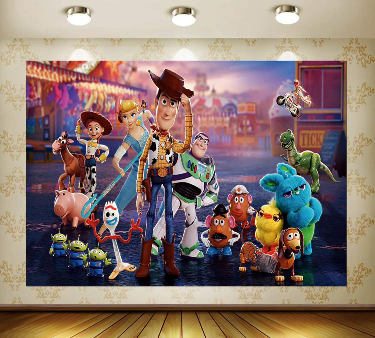 

Toy Story Buzz Lightyear Tapestry Birthday Party Supply Baby Shower kid Favourite Gift wedding Decor Photography Backdrop