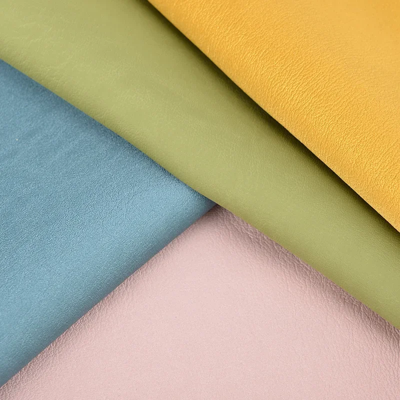 New Silk Gloss PU Leather Satin Texture 0.7mm Cotton Bottom C63 Silk Gloss Men's Women's Children's Clothing Leather PU Fabric