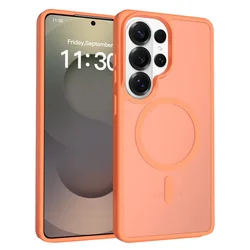 Matte Magnetic Slim Cover - Galaxy S23 Ultra (Orange)