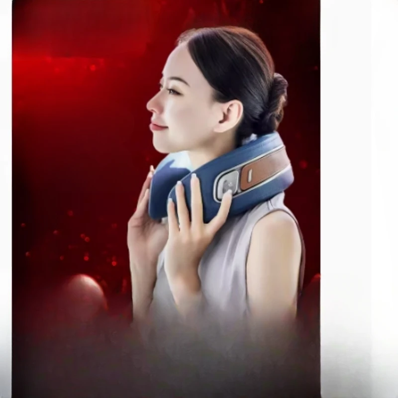 

Silk biomimetic cervical massager neck massage pillow shoulder neck massager