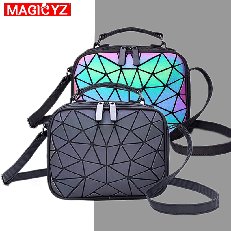 MAGICYZ женские светящиеся лазерные сумки маленькие через плечо для женщин сумка на