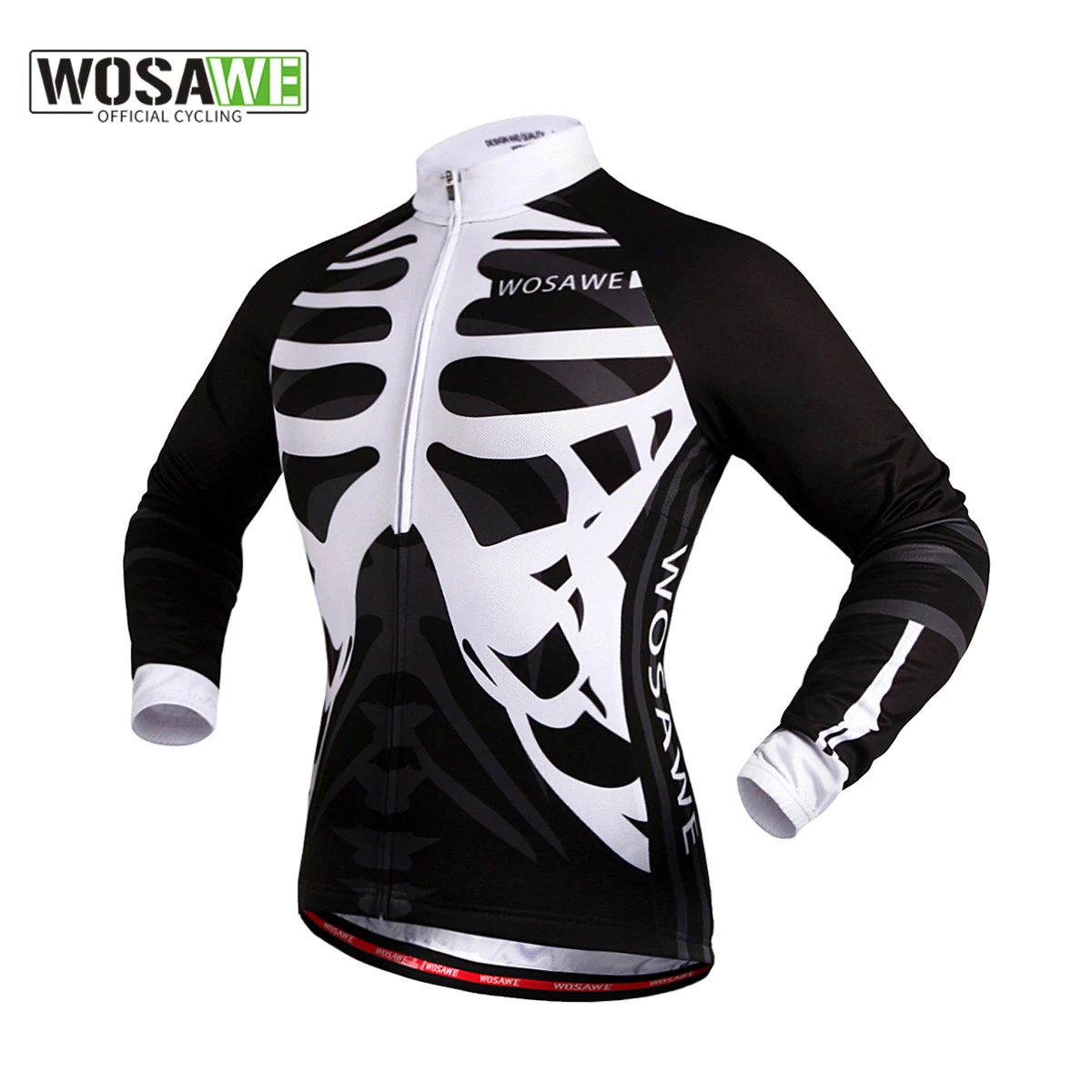 Cycling Jersey Men Skeleton Polyester Cycling Clothing Skeleton